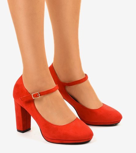 Neridan piros bőrcipők